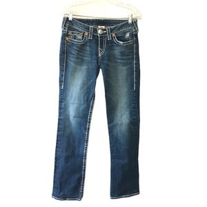 Great condition True Religion Women’s Blue Straight Leg Jean 29